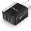 3-5523 Chytrá síťová nabíječka ALIGATOR 3.4A, 2xUSB, smart IC, černá, kabel pro iPhone/iPad 2A