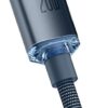 Baseus CAJY000201 Crystal Shine Series Datový Kabel USB-C - Lightning 20W 1,2m Black