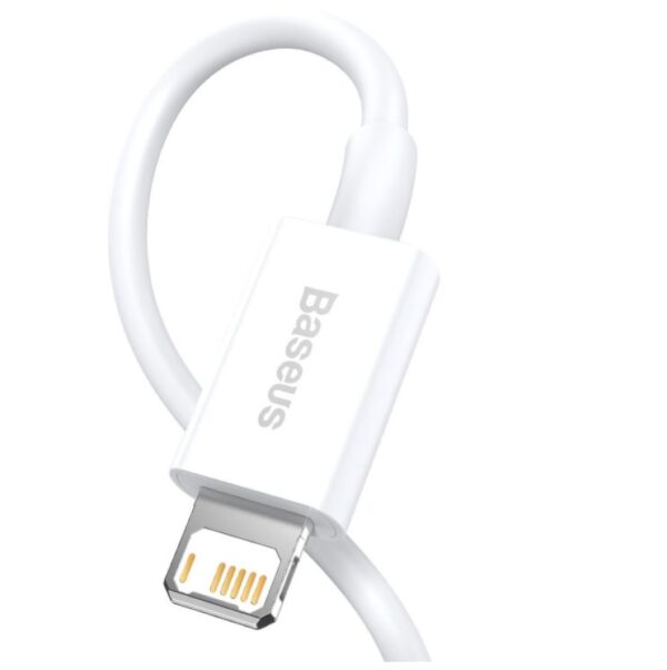 3-5592 Baseus CALYS-C02 Superior Fast Charging Kabel Lightning 2.4A 2m White