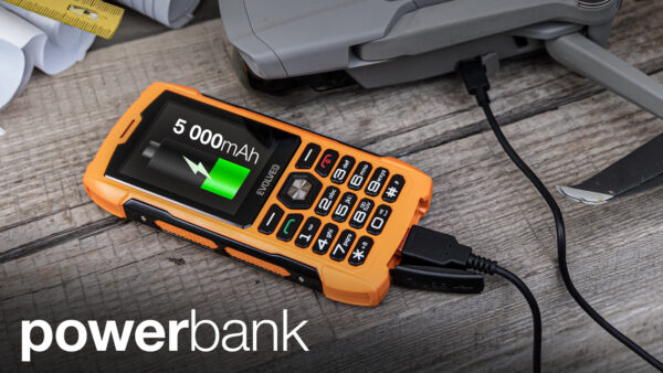 EVOLVEO StrongPhone H1, vodotěsný odolný Dual SIM telefon, oranžová