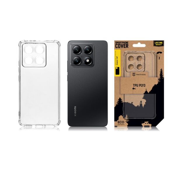 3-5907 Tactical TPU Plyo Kryt pro Xiaomi 14T Transparent