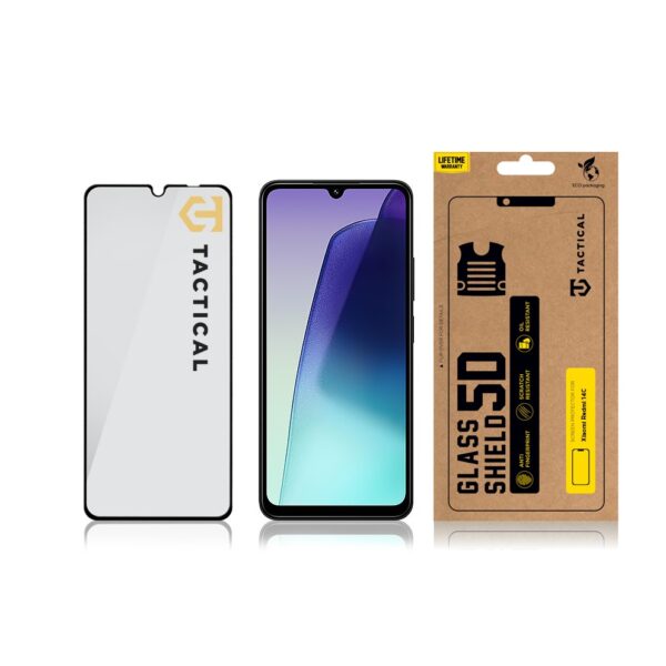 Tactical Glass Shield 5D sklo pro Xiaomi Redmi 14C 4G/A4 5G/A5/Poco C75 Black