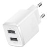 3-5962 Baseus nabíječka do sítě Compact 2xUSB 10,5W bílá