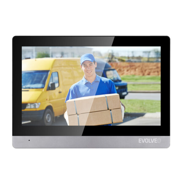 3-5977 EVOLVEO DoorPhone AHD10, Sada domácího WiFi videotelefonu s ovládáním dveří a RFID, černo stříbrný 1