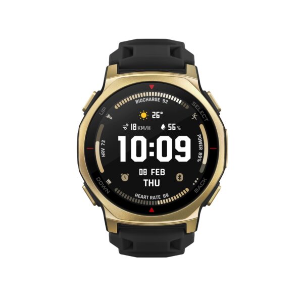 Amazfit T-Rex 3 Pro/44/Sport Band/Black Gold