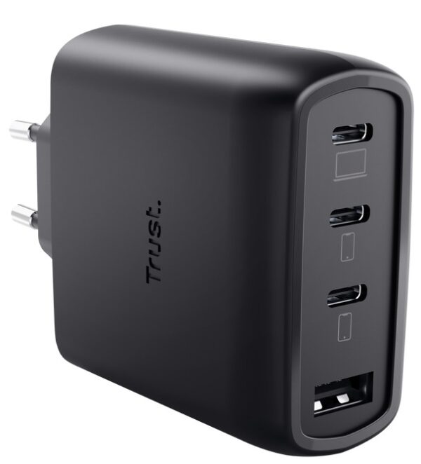 TRUST MAXO 65W 4P GAN CHARGER BLK
