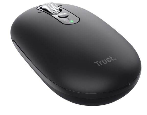Trust Seron Slim/Kancelářská/Optická/3 200 DPI/USB+BT/Černá