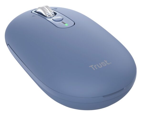 Trust Seron Slim/Kancelářská/Optická/3 200 DPI/USB+BT/Modrá
