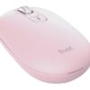 Trust Seron Slim/Kancelářská/Optická/3 200 DPI/USB+BT/Růžová