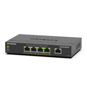 3-8 NETGEAR 5PT GE PLUS SWCH W/ HI-PWR POE+