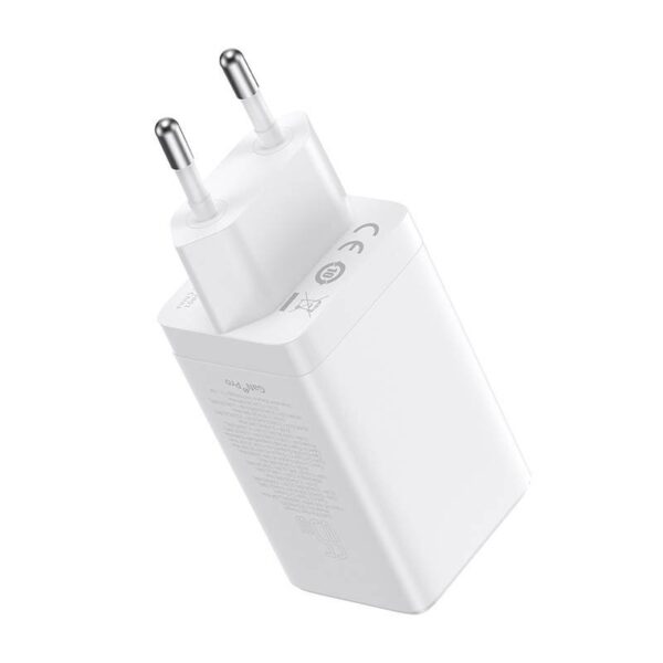 3-94 Baseus CCGP120202 GaN5 Pro Quick Nabíječka USB + 2x USB-C 65W White