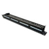 3092_h_800_s DATACOM Patch panel 19" UTP 24 port CAT6 DUAL 1U BK (4x6p) VL