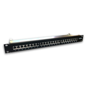 3131_h_800_s DATACOM 24p. Patch panel 19" STP CAT6A LSA 1U BK