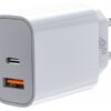 TB nabíječka USB-C + USB-A 2x3A bilá