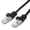 3333_s Kabel C-TECH patchcord Cat6, UTP, černý, 0,25m