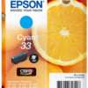 33_c_oranges_png Epson Singlepack Cyan 33 Claria Premium Ink