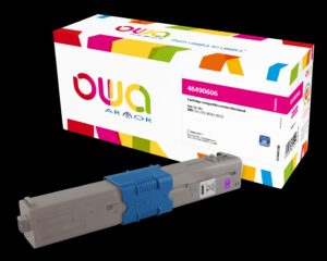 OWA Armor toner kompatibilní s OKI 46490606, 6000st, červená/magenta