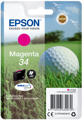 34_m_golf-ball_png Epson Singlepack Magenta 34 DURABrite Ultra Ink