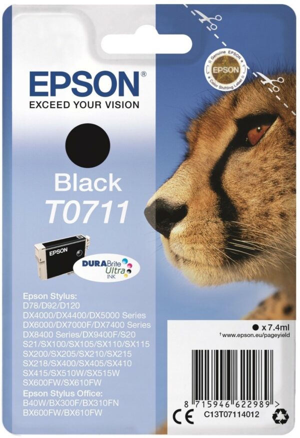 355.652_1_s Epson Singlepack Black T0711 DURABrite Ultra Ink