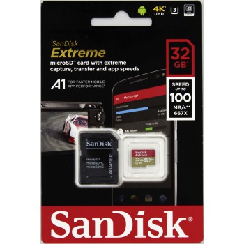 36-4 SanDisk Extreme/micro SDHC/32GB/UHS-I U3 / Class 10/+ Adaptér
