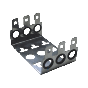 3642_drzak3svork_400 Držák pro 10 svorkovnic