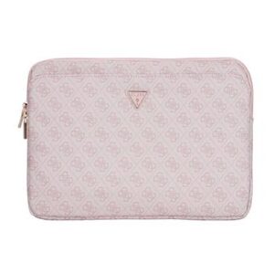 Guess PU 4G Triangle Logo Obal pro Notebook 14" Pink
