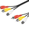 PremiumCord Kabel 3x CINCH-3x CINCH M/M 2m