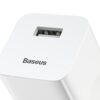 Baseus rychlonabíječka do sítě 1xUSB Quick Charge 3.0 24W bílá