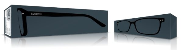 EVOLVEO BlueBlock40, PC brýle, blokace modrého světla 40%, nedioptrické, černé