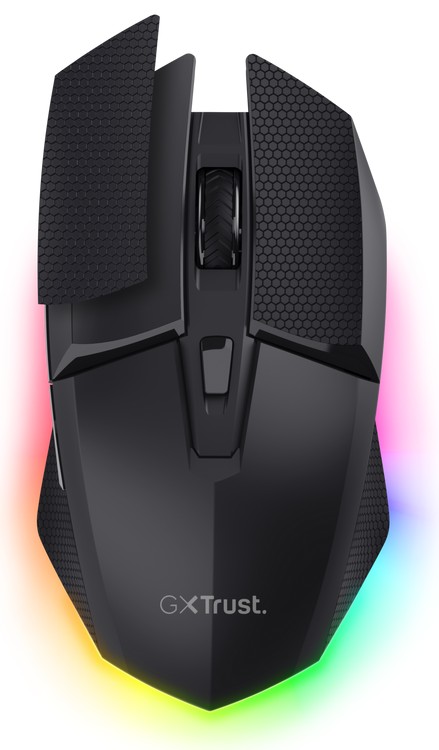 Trust GXT122 FELOX+/Herní/Optická/Pro praváky/10 000 DPI/USB+BT/Černá
