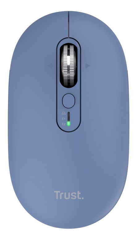 Trust Seron Slim/Kancelářská/Optická/3 200 DPI/USB+BT/Modrá