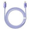4-214 Baseus CAJY000205 Crystal Shine Series Datový Kabel USB-C - Lightning 20W 1,2m Purple