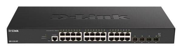 D-Link DXS-1210-28T 24 x 10G Base-T ports + 4 x 10G/25G SFP28 ports Smart Managed Switch
