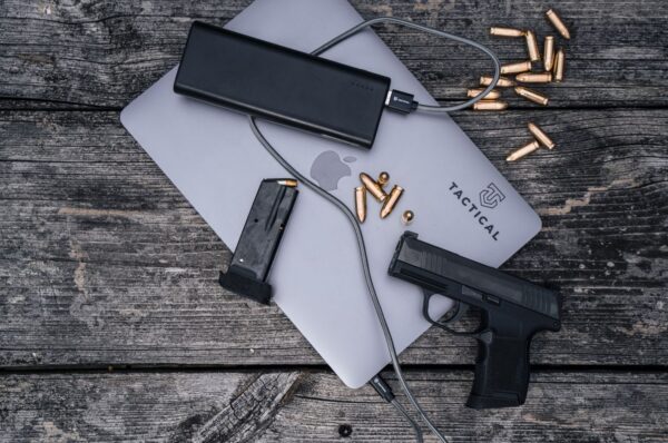 4-482 Tactical Fast Rope Aramid Cable USB-A/USB-C 0.3m Grey