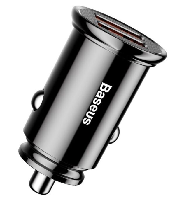 Baseus rychlonabíječka do auta 2xUSB QC3.0 30W černá