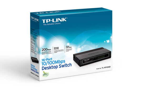 TP-Link TL-SF1016D 16x 10/100Mbps Desktop Switch