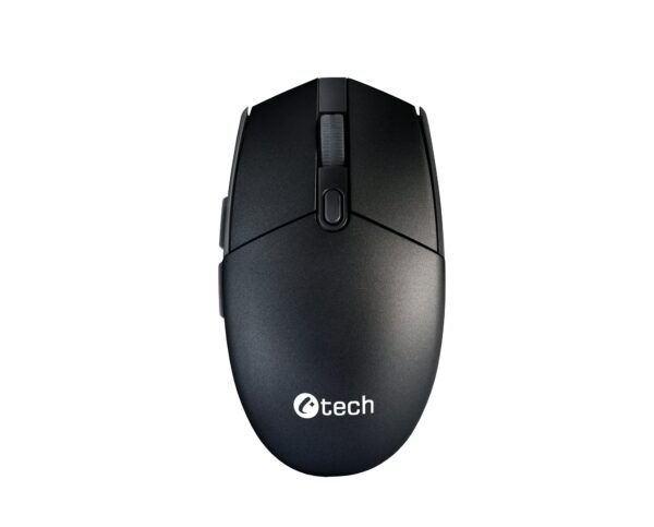 C-TECH WLM-06S-B/Kancelářská/Optická/Pro praváky/1 600 DPI/Bezdrátová USB/Černá