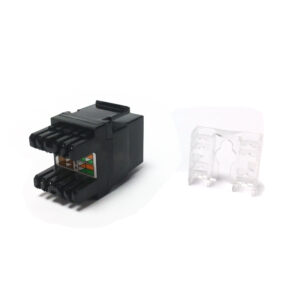 4003_g1_800 DATACOM UTP Keystone Cat5e černý Dual Slim zadní zářez