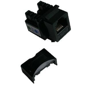 4005_keystoneCAT3_BK_400_s DATACOM Keystone UTP RJ12 Cat3 (DUAL) černý