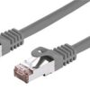 Kabel C-TECH patchcord Cat6, FTP, šedý, 15m