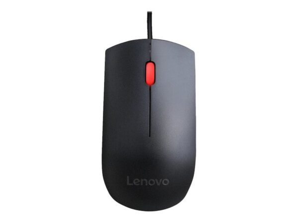 Lenovo Essential/Kancelářská/Optická/1 600 DPI/Drátová USB/Černá