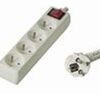 Prodlužovací přívod 230V, 5m, 4 zásuvky + vypínač