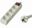 Prodlužovací přívod 230V, 5m, 4 zásuvky + vypínač