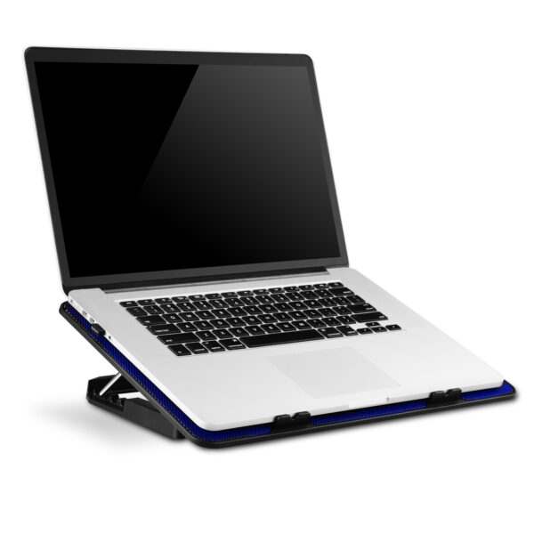 EVOLVEO A101, chladící podložka pro notebook, 2x ventilátor, modré podsvícení