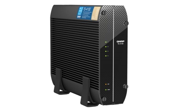 QNAP TS-410E-8G (4core 2,6GHz, 8GB RAM, 4x 2,5" SATA, 2x 2,5GbE, 4x USB 3.2, 1x 4K HDMI, fanless)