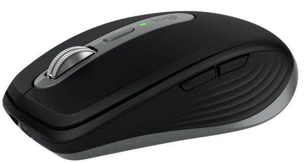LOGITECH MX Anywhere 3S/Kancelářská/Laserová/Pro praváky/8 000 DPI/USB+BT/Grafitová