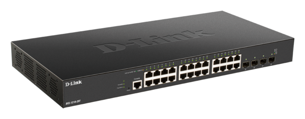 D-Link DXS-1210-28T 24 x 10G Base-T ports + 4 x 10G/25G SFP28 ports Smart Managed Switch