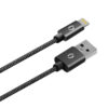 5-508 Chytrá síťová nabíječka ALIGATOR 3.4A, 2xUSB, smart IC, černá, kabel pro iPhone/iPad 2A