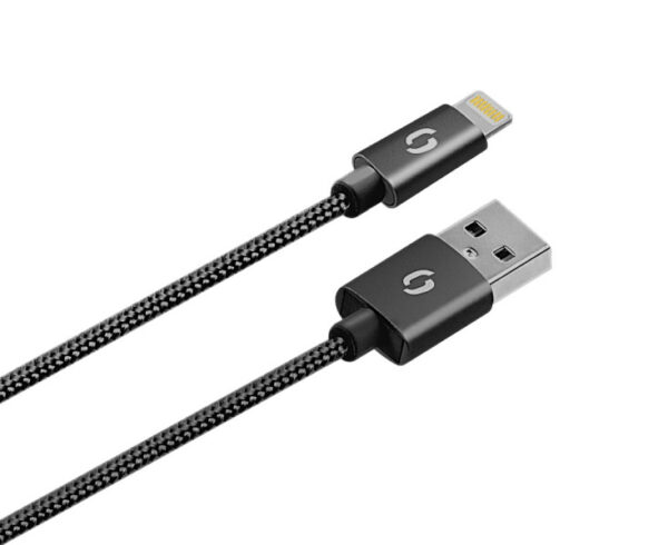 5-508 Chytrá síťová nabíječka ALIGATOR 3.4A, 2xUSB, smart IC, černá, kabel pro iPhone/iPad 2A