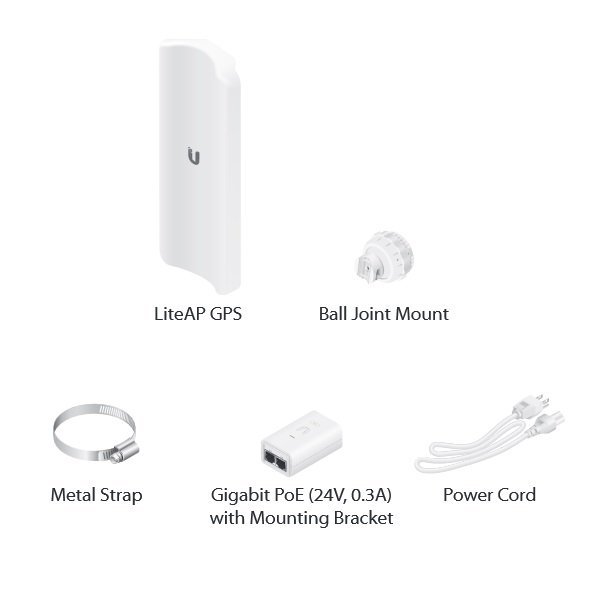 Ubiquiti UISP airMAX Lite AC AP, 5 GHz, GPS Access Point (LAP-GPS)